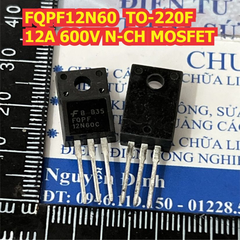 FQPF12N60C 12N60C 12N60 TO-220F 12A 600V N-CH MOSFET kênh N kde1577