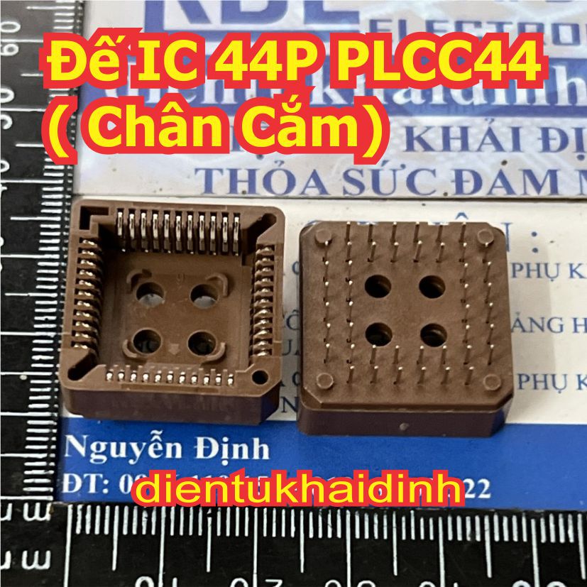 3 cái Đế nâu gắn IC 28P 32P 44P PLCC28 PLCC32 PLCC44 28, 32, 44 chân Chân Cắm, dán socket vi điều khiển kde0487