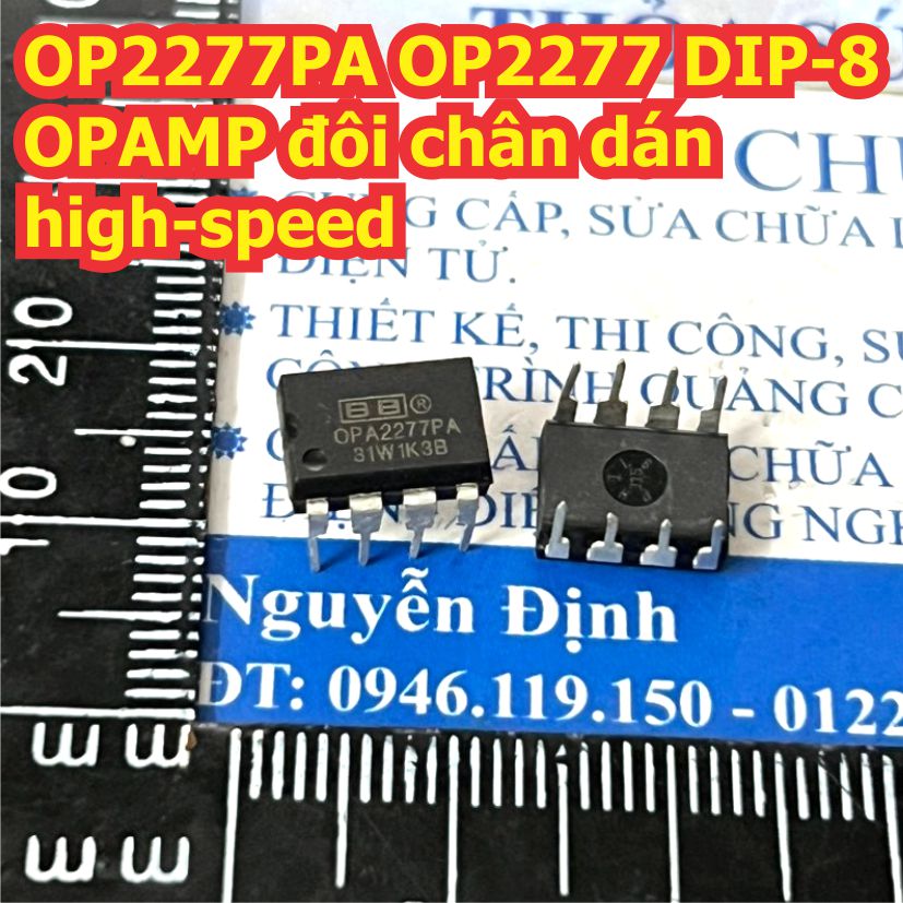 OPA2277 OPA2277U OPA2277UA OP2277PA 2277 SOP-8 / DIP-8 OPAMP đôi chân dán high-speed kde7404
