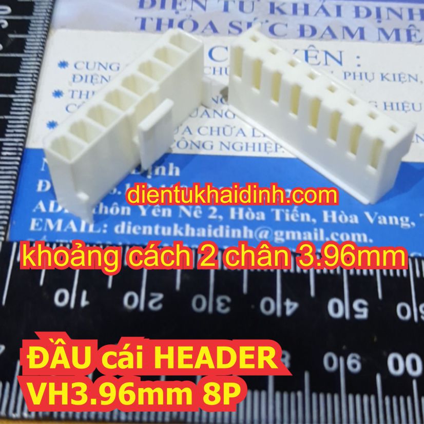 Đầu connector header đầu nối JACK cắm VH3.96 VH3.96mm 3.96mm đực cái 2P ~ 10P kde1872