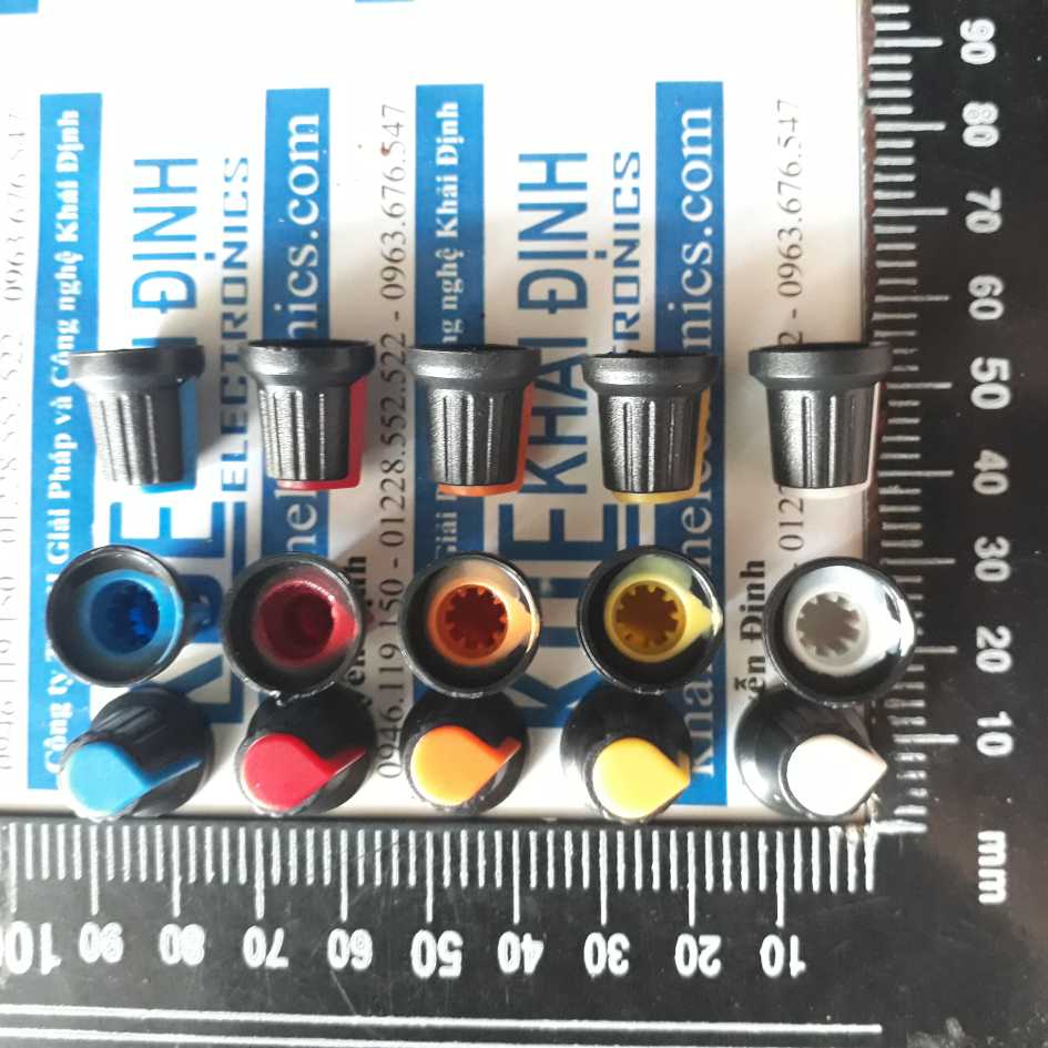 NÚM VẶN BIẾN TRỞ VOLUME, TRIẾT ÁP 5 MÀU DƯƠNG/ĐỎ/CAM/VÀNG/TRẮNG kde1882