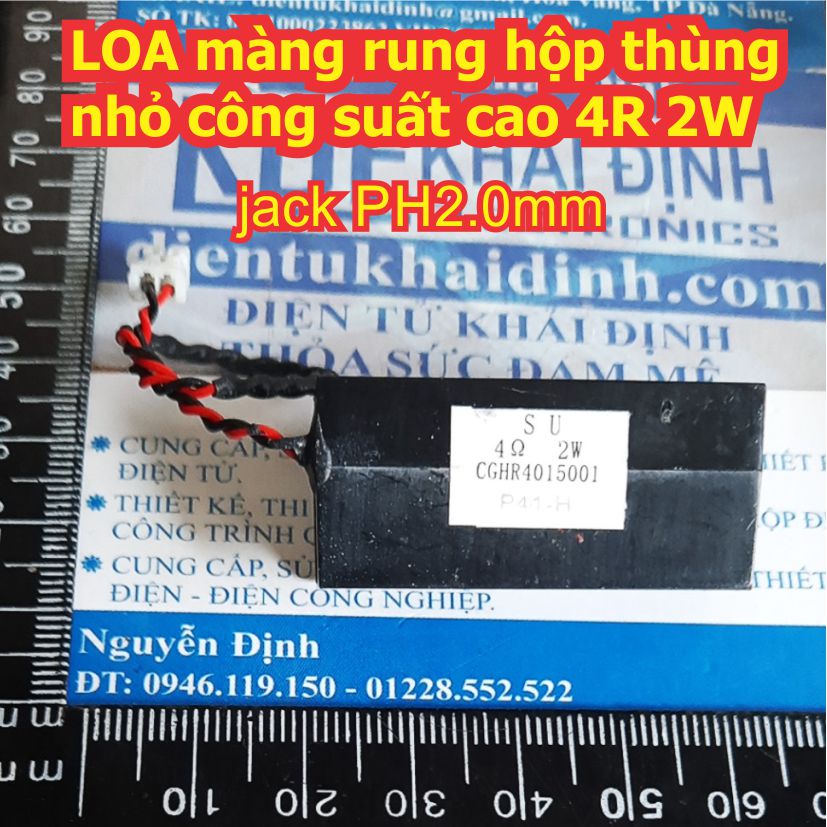LOA màng rung speaker laptop hộp thùng nhỏ công suất cao 4R 2W  kde1944