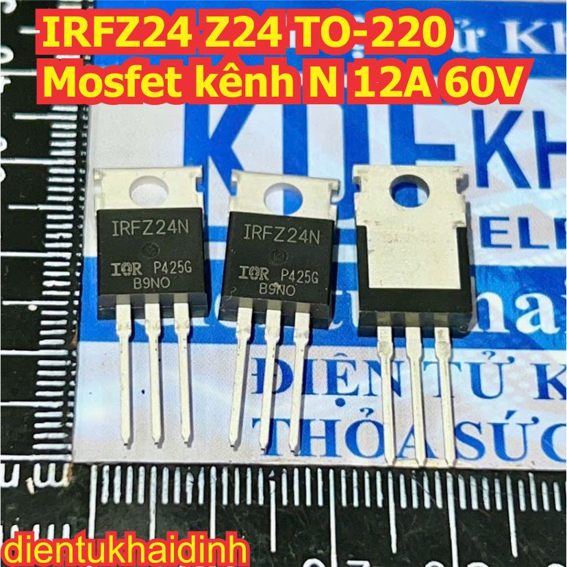 IRF9Z24N IRF9Z24 9Z24 IRFZ24 IRFZ24N Z24 TO-220 Mosfet kênh P / N 12A 55V kde8482