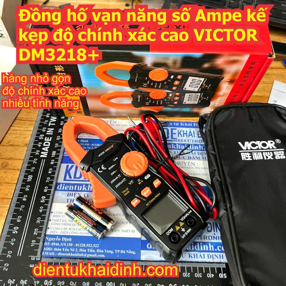 Đồng hố vạn năng số Ampe kế kẹp độ chính xác cao VICTOR DM3218+ kde2049