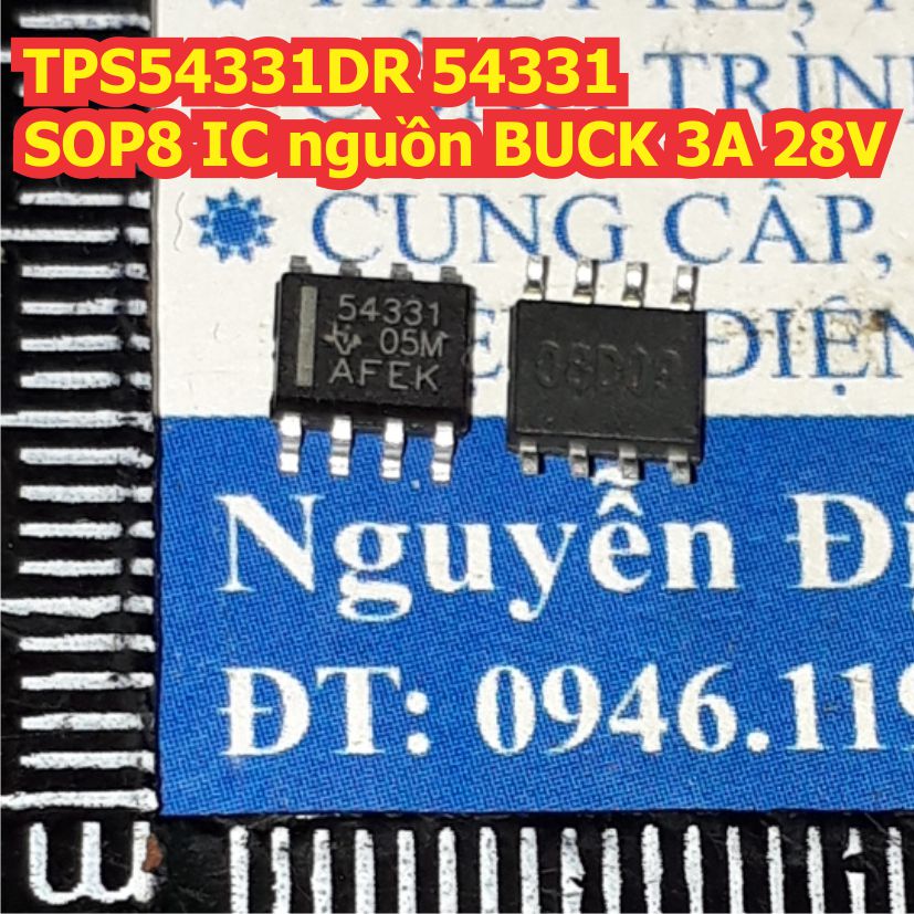 TPS54331DR TPS54331 54331 SOP-8 IC nguồn xung, nguồn tổ ong BUCK 3A 28V kde2083