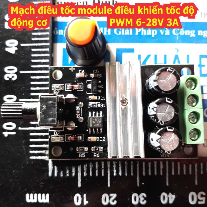 Mạch điều tốc module điều khiển tốc độ động cơ PWM 1.8-15V 2A 6-28V 3A 5A 3-35Vdc có công tắc kde0354