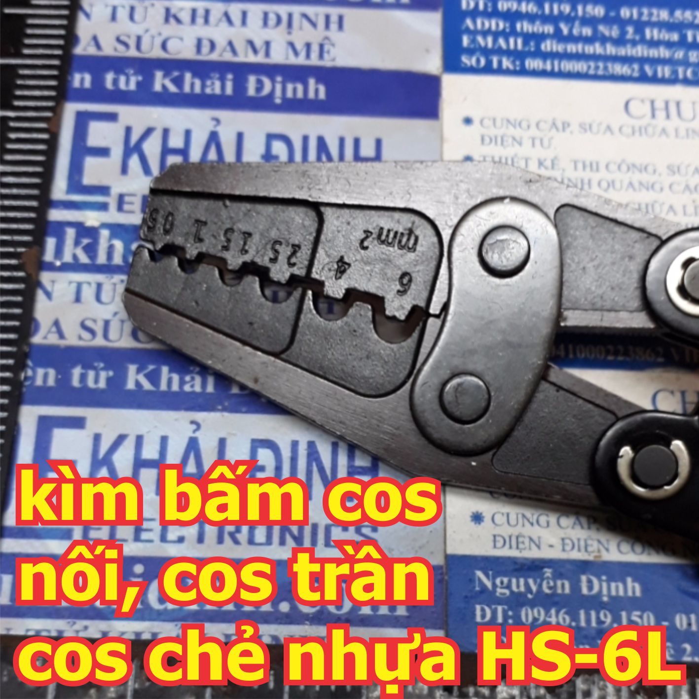kìm kèm bấm cos nối cos trần cos tròn Cos chẻ.... Kìm HS-16 HS-6L HX-16 kde2206