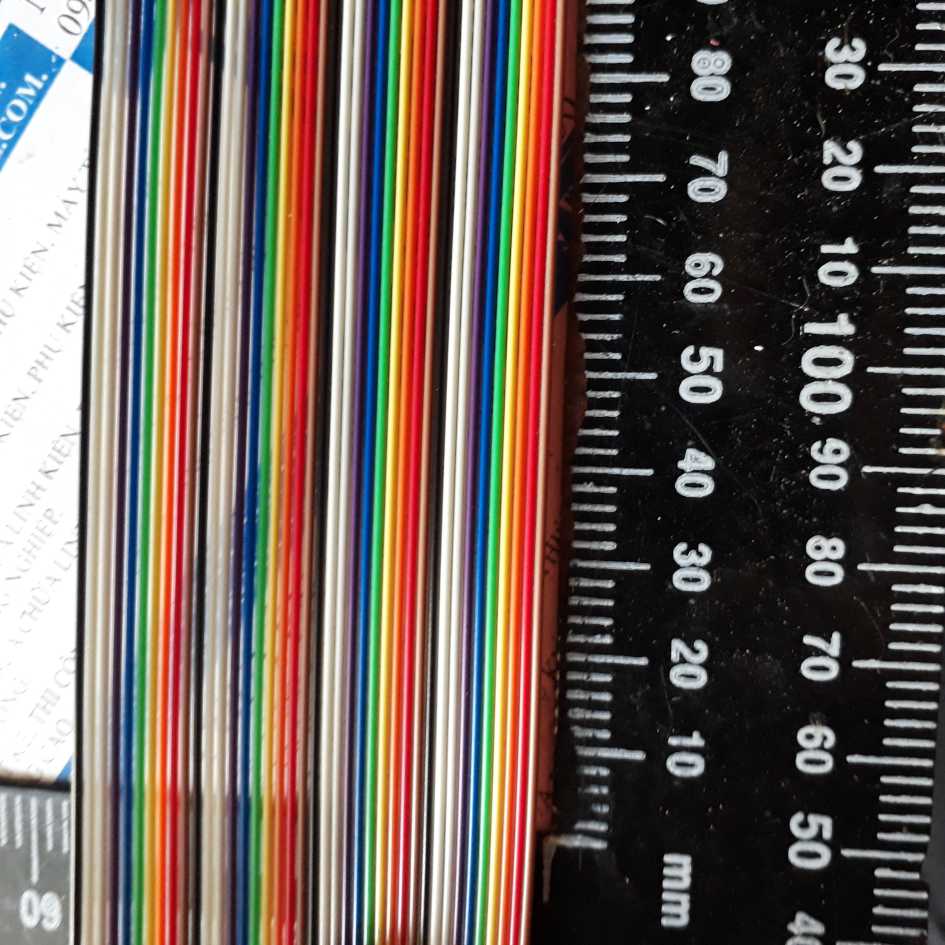 Dây bus header đen 40p, 40 dây, dây nhiều màu, giá cho 1 mét kde2254