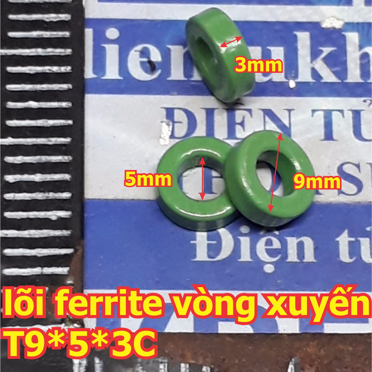 Lõi ferrite sắt từ vòng xuyến, lõi ferrite vòng tròn, lõi sắt từ kde2295