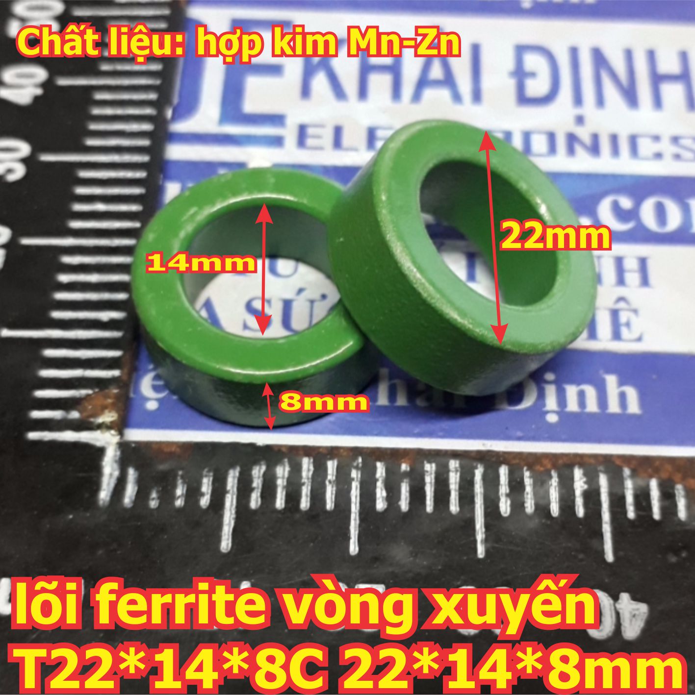 Lõi ferrite sắt từ vòng xuyến, lõi ferrite vòng tròn, lõi sắt từ kde2295
