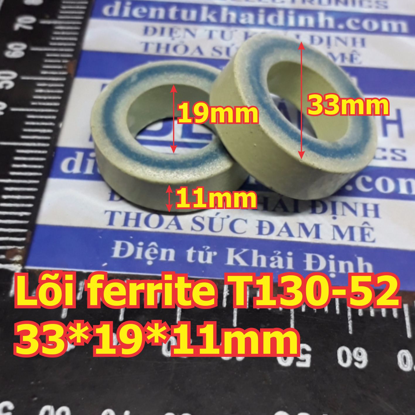 Lõi ferrite sắt từ vòng xuyến, lõi ferrite vòng tròn, lõi sắt từ kde2295
