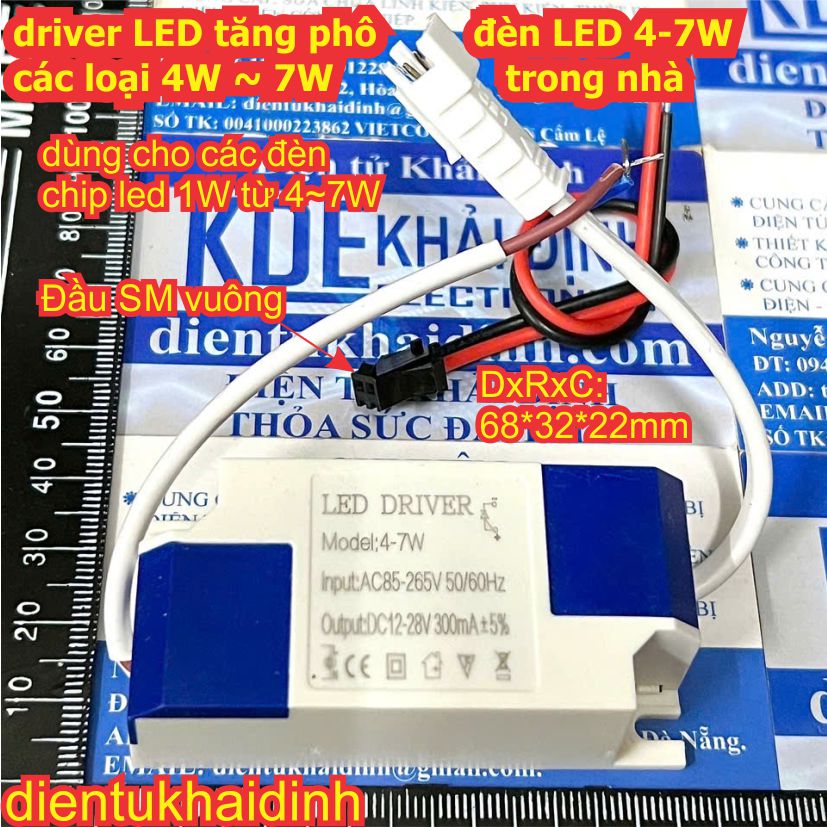 driver LED, tăng phô LED các loại 4W/5W/6W/7W/9W/12W/15W/18W/24W, trong nhà kde2344