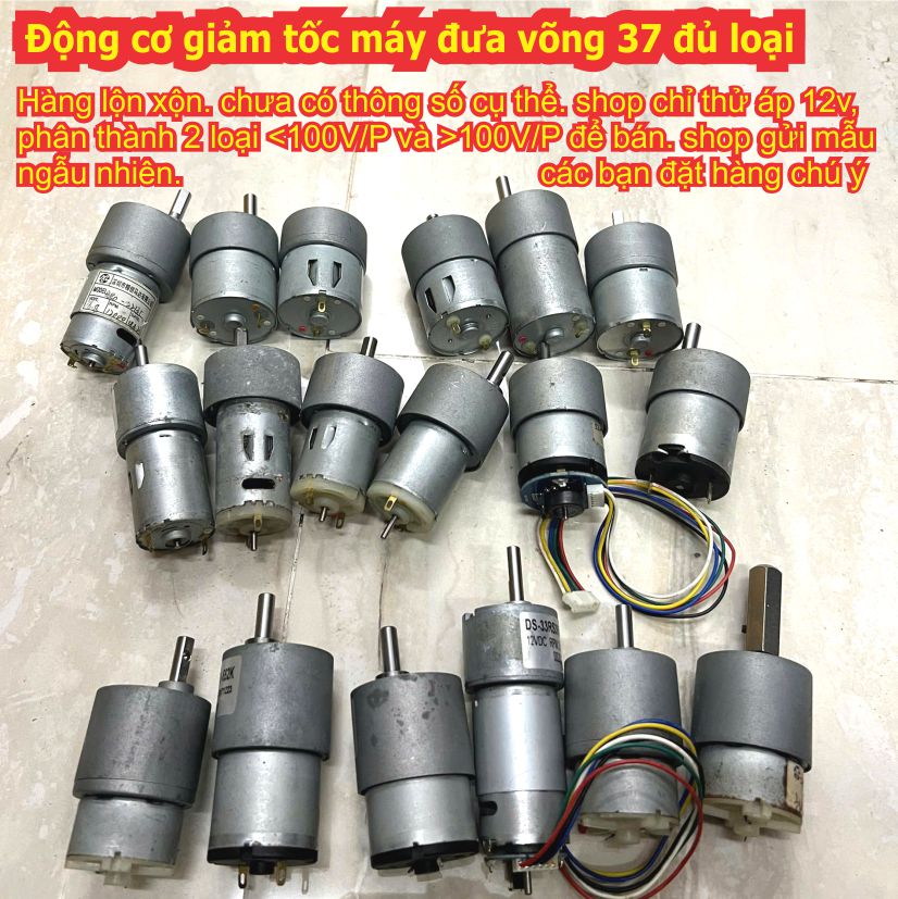 Động cơ giảm tốc trong máy đưa võng 37 JGB37-3530 GB37-520 6-24V 32-120V/P trục D 6mm kde2510