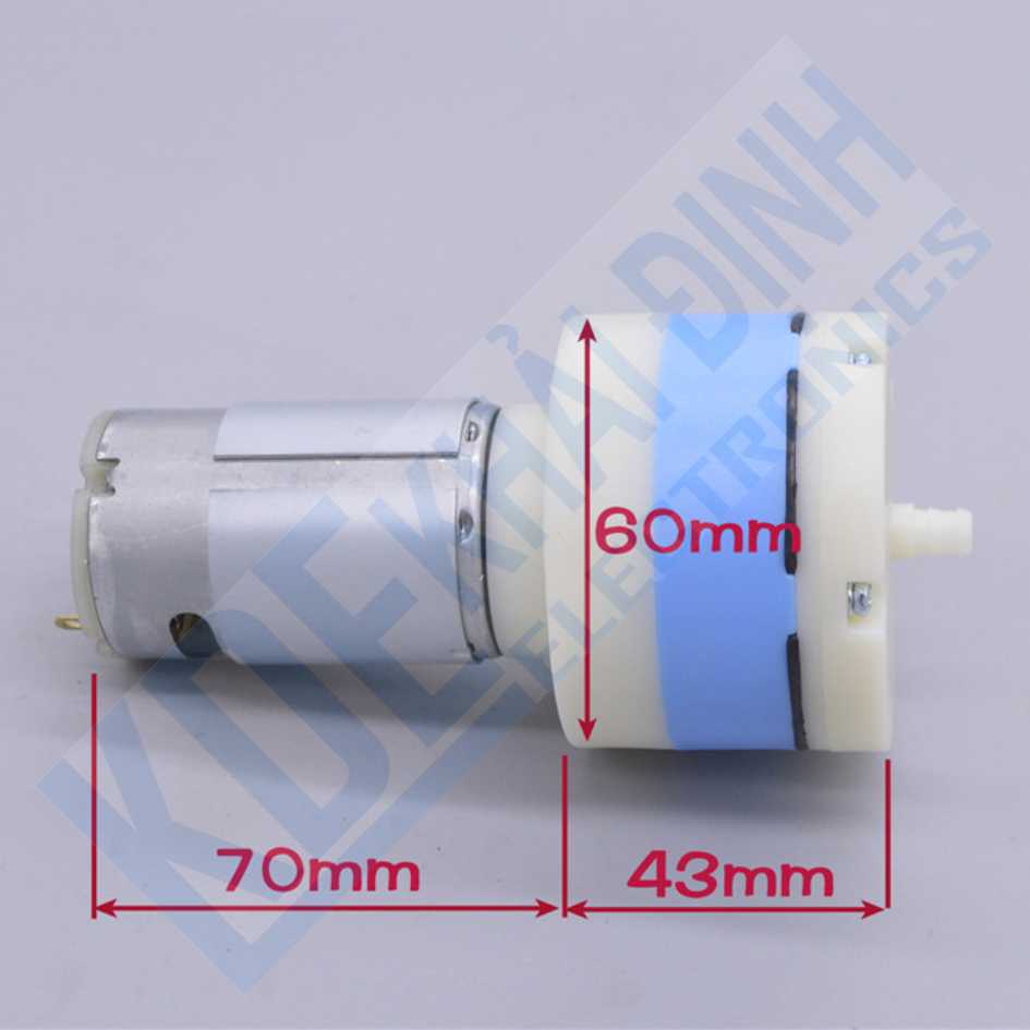 máy bơm, sục khí RS-555, 12Vdc, 17L/p, ống 7mm kde2526