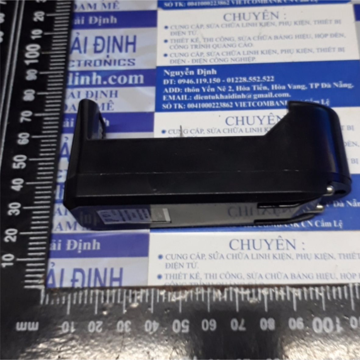 Dock sạc cóc sạc pin 18650 1 viên cắm trực tiếp kde2540