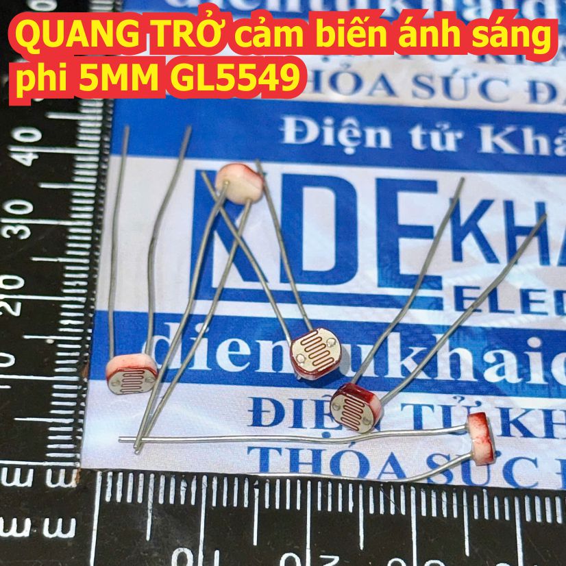 QUANG TRỞ điên trở cảm biến ánh sáng phi 5MM GL5549 kde2726