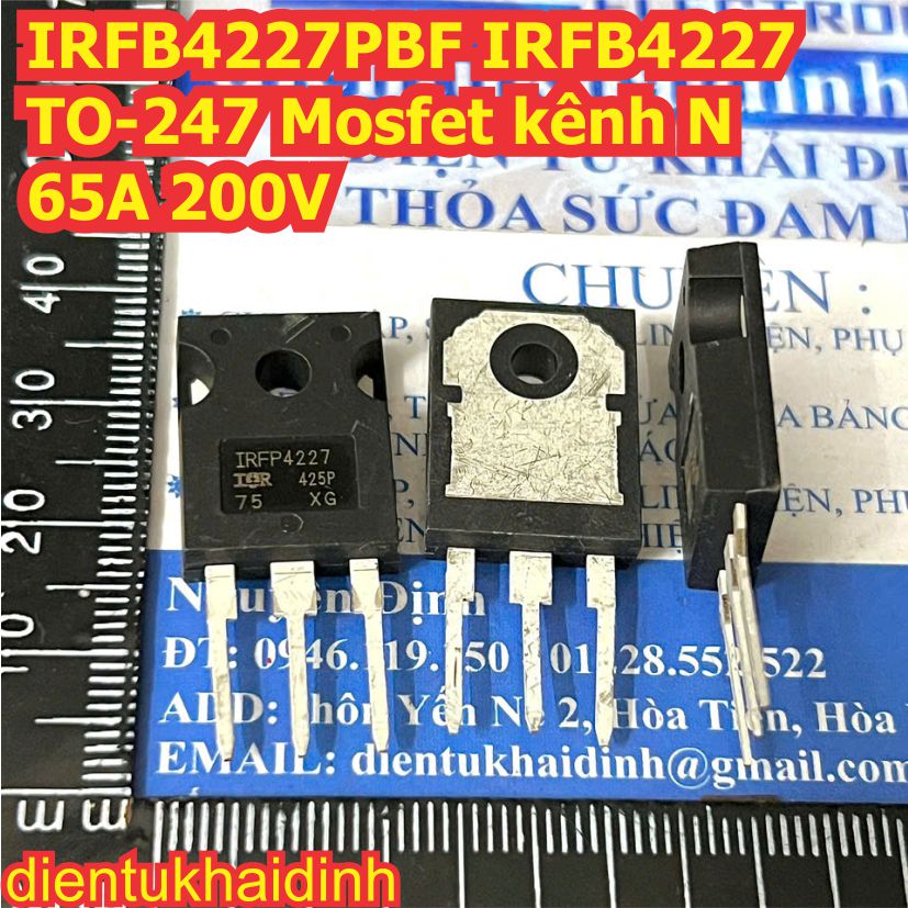 IRFP4227PBF IRFP4227 TO-247 Mosfet kênh N 65A 200V kde2781
