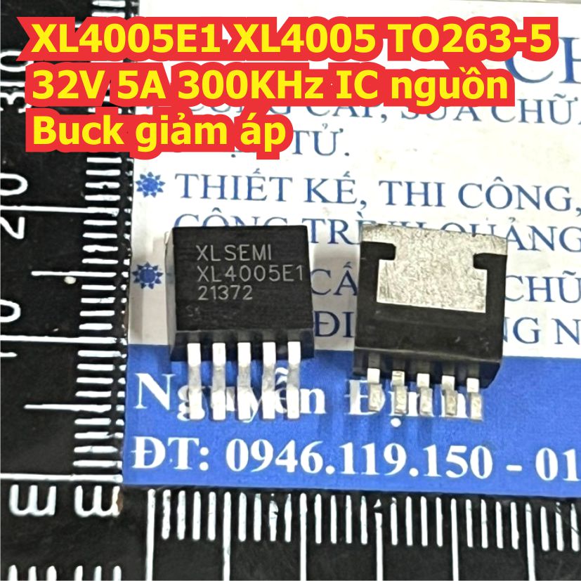 XL4005E1 XL4005 TO263-5 32V 5A 300KHz IC nguồn Buck giảm áp kde2932