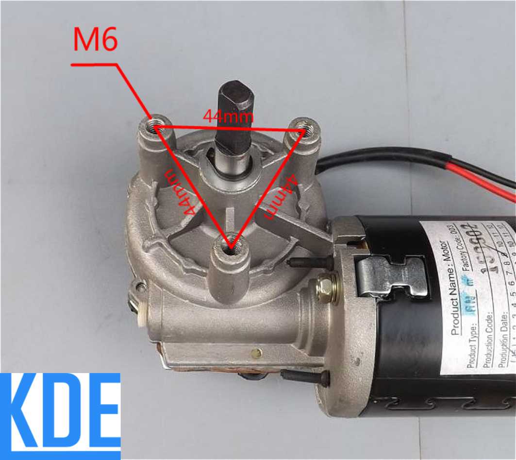 Động cơ giảm tốc 12-24VDC 60W 26-52RPM cực mạnh 6N.m 1,3kg kde3026