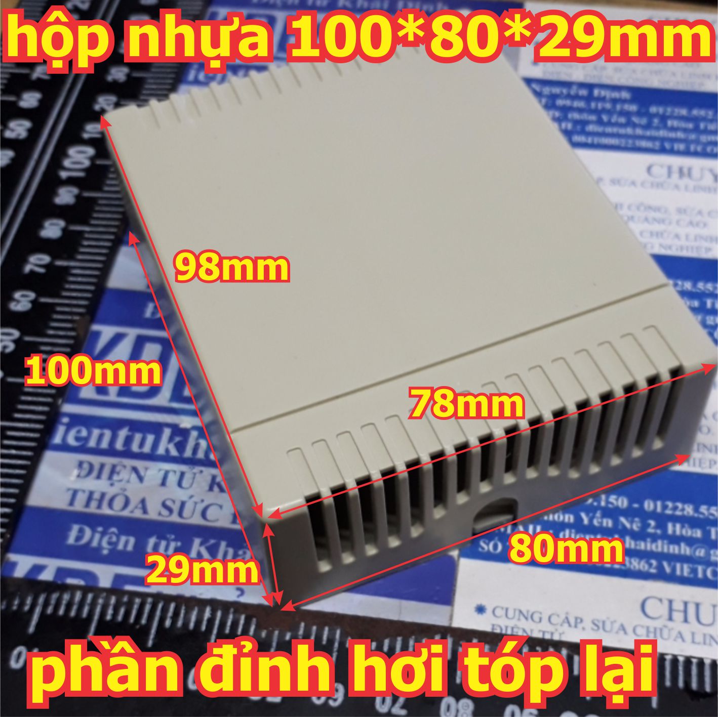 hộp nhựa trắng hộp mạch điện 100*80*29 kde3195