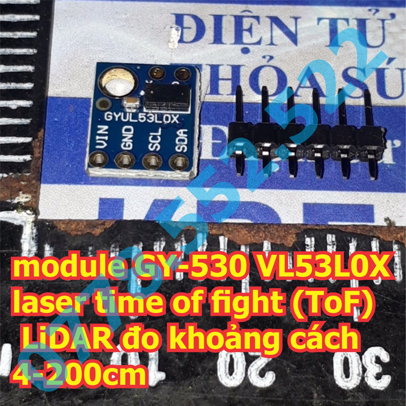 module GY-530 VL53L0X laser time of fight (ToF) LiDAR đo khoảng cách 4-200cm kde3274