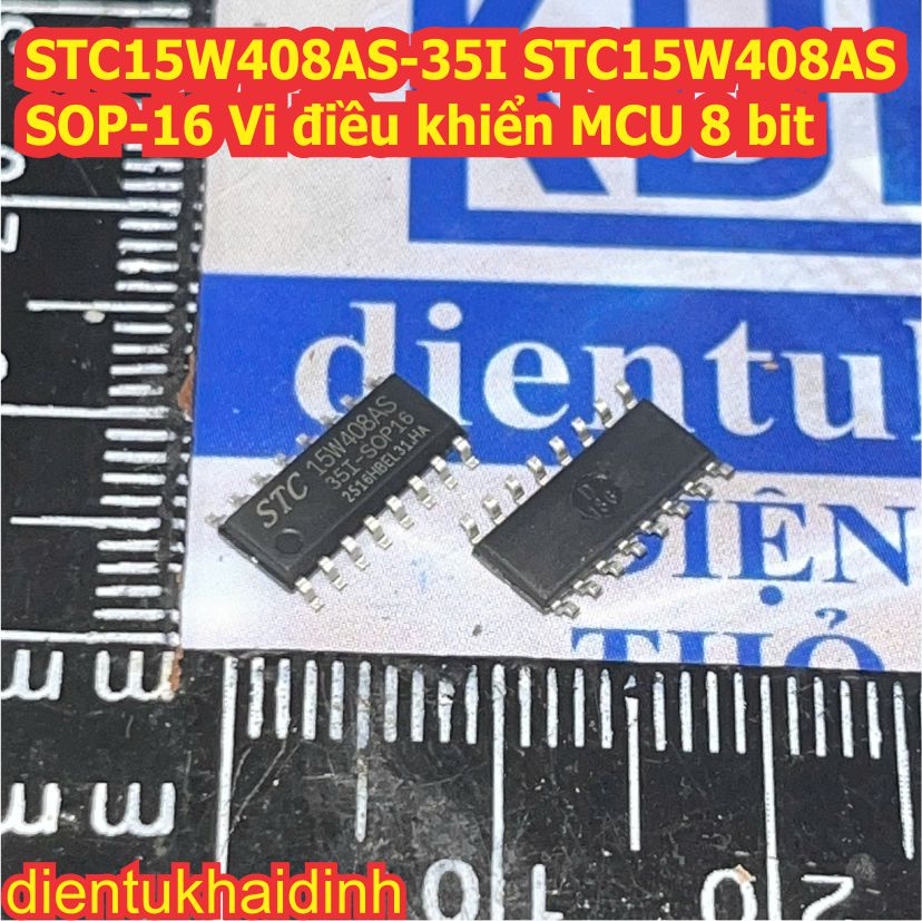 STC15W408AS-35I STC15W408AS SOP-16 Vi điều khiển MCU 8 bit kde3383