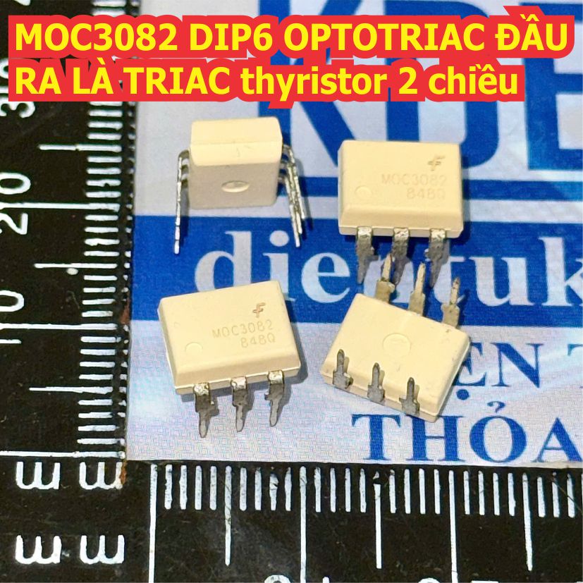 MOC3081 MOC3082 DIP-6 OPTOTRIAC opto cách ly quang ĐẦU RA LÀ TRIAC kde1217