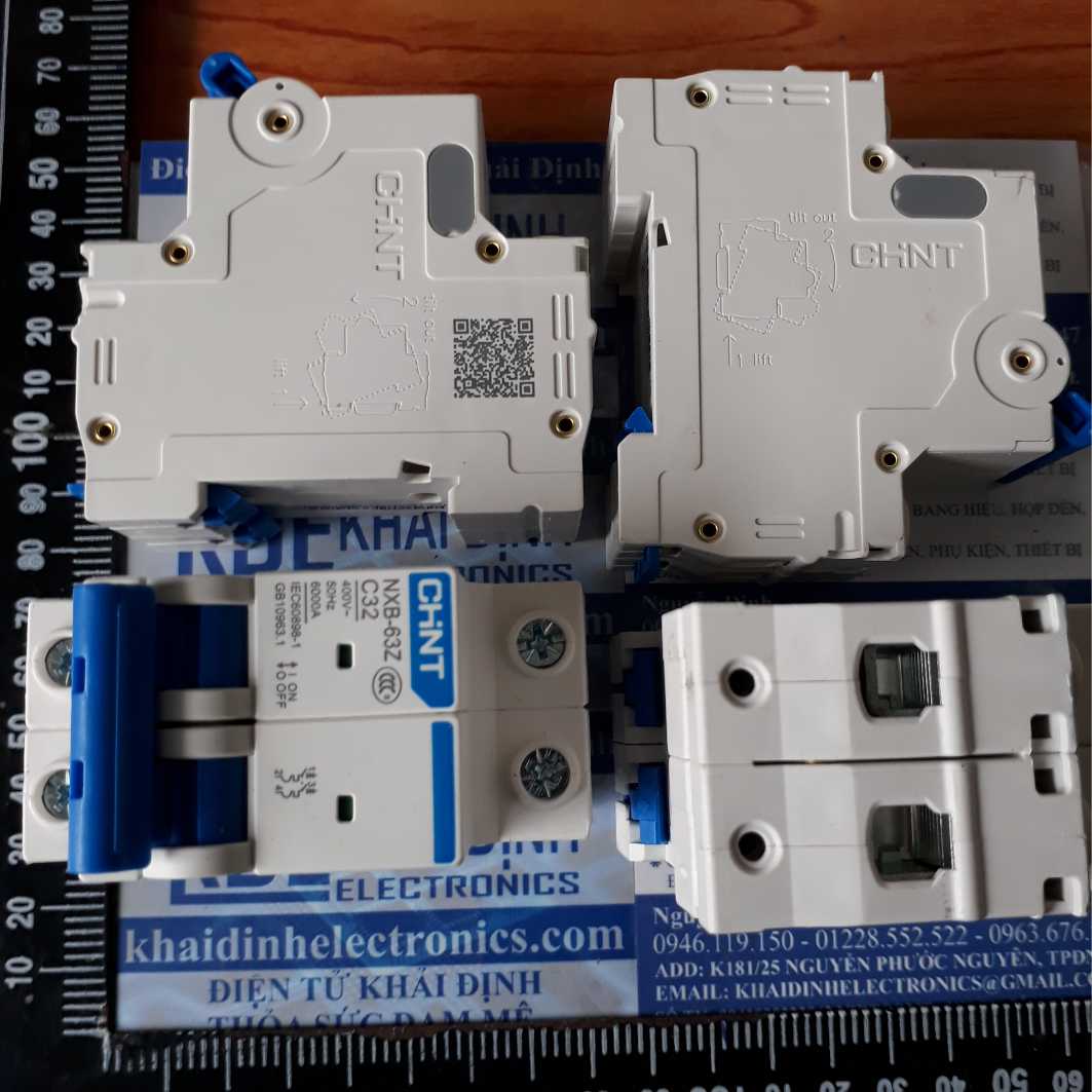CB MCB AUTOMAX aptomat HÃNG CHINT ĐÓNG CẮT 2P 2 pha ĐÔI NXB-63Z 16A 20A 32A 40A 60A kde3648