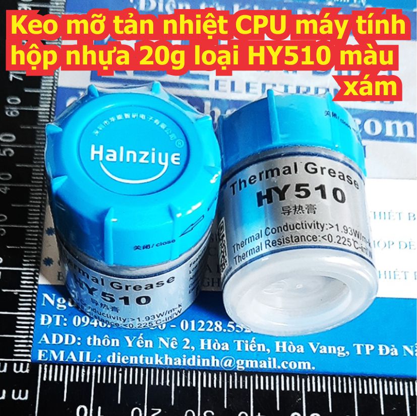 Keo mỡ tản nhiệt CPU VGA máy tính dạng ống xilanh, hộp tròn 38g 5g 20g loại HY410 HY510 HY610 HY710 kde1677