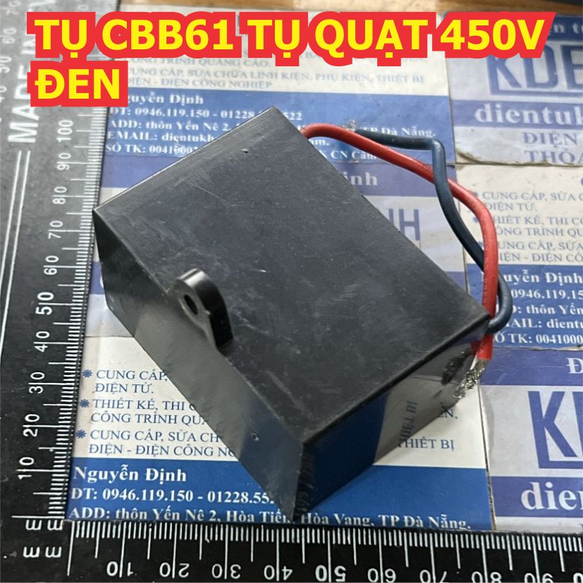 Tụ Quạt tụ đề khởi động CBB61 hàng thường các Hãng JF AM Media dung lượng 1.0uF ~ 35uF kde3617