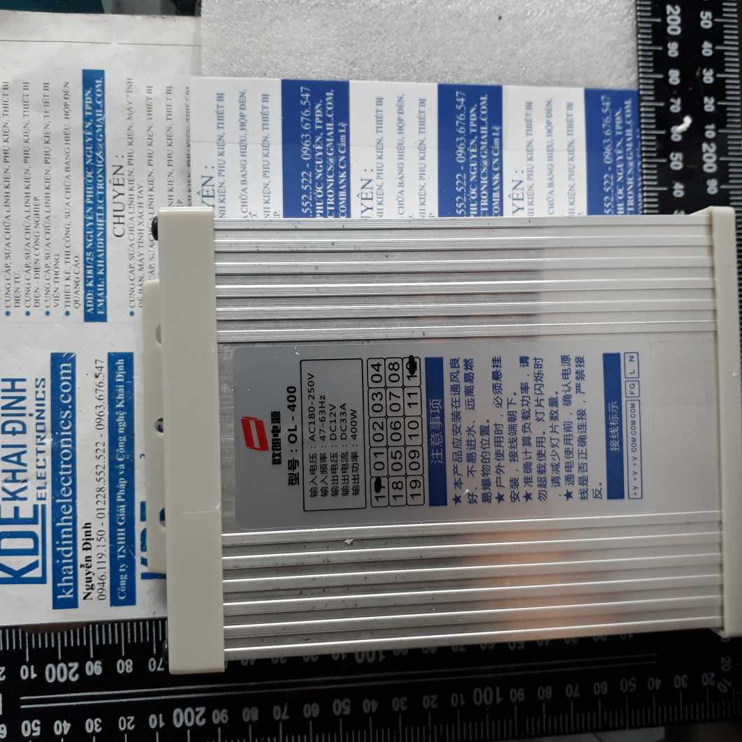 nguồn xung, nguồn tổ ong 12V 33A 400W OUTDOOR, có quạt, hàng TỐT kde4193