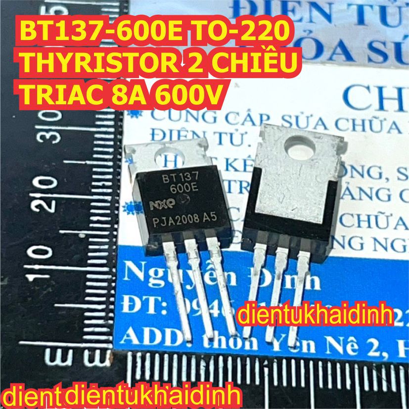 BT136-600E BT136 600 BT137-600E BT137 TO-220 4A 8A 600V TRIAC chân cắm kde1310