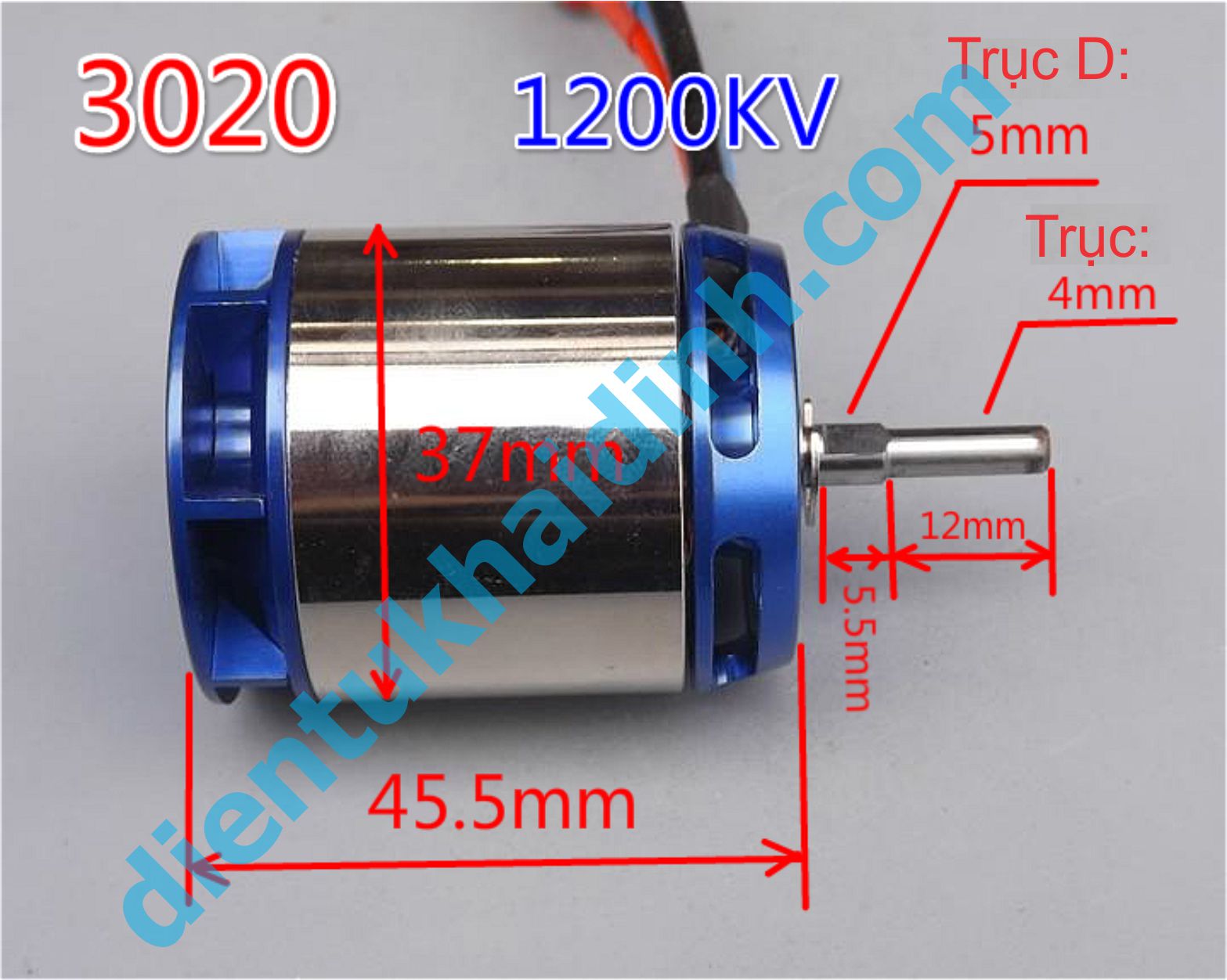 ĐỘNG CƠ BRUSHLESS KHÔNG CHỔI THAN UAV, TRỰC THĂNG…E-SKY 3020 1200KV kde4565