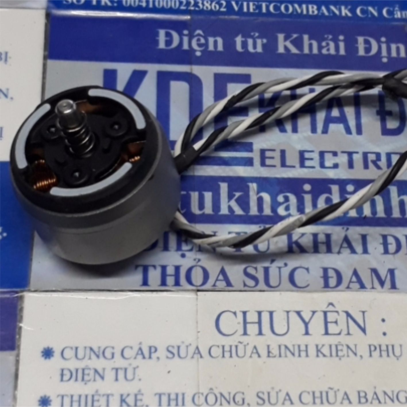 ĐỘNG CƠ BRUSHLESS KHÔNG CHỔI THAN UAV MOTOR DJI2008 1400KV, thuận/nghịch kde4593