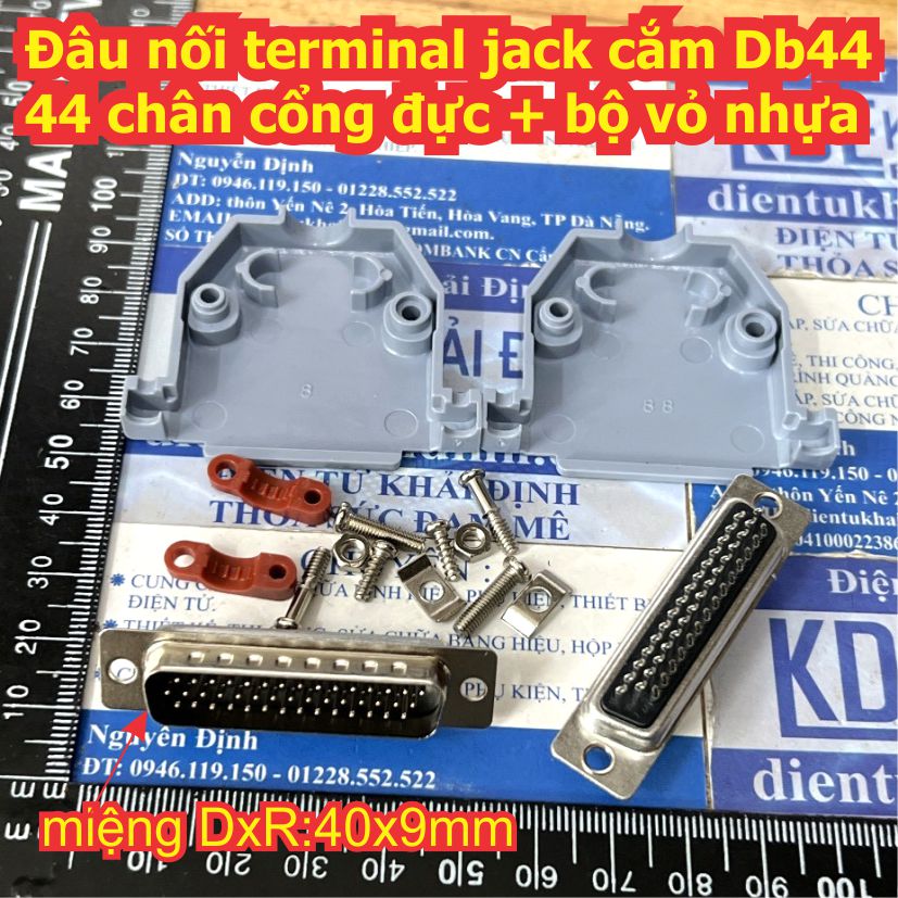 Đâu nối terminal jack cắm DB44 44 chân cổng đực + bộ vỏ nhựa kde4733