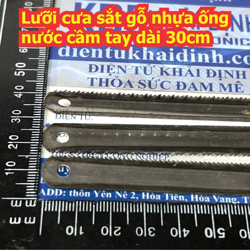 Lưỡi cưa sắt gỗ nhựa ống nước cầm tay dài 30cm kde4746