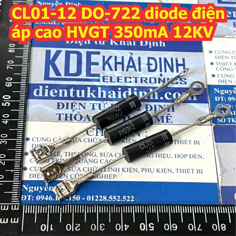 CL01-12 DO-722 diode điện áp cao lò vi sóng HVGT 350mA 12KV kde4751