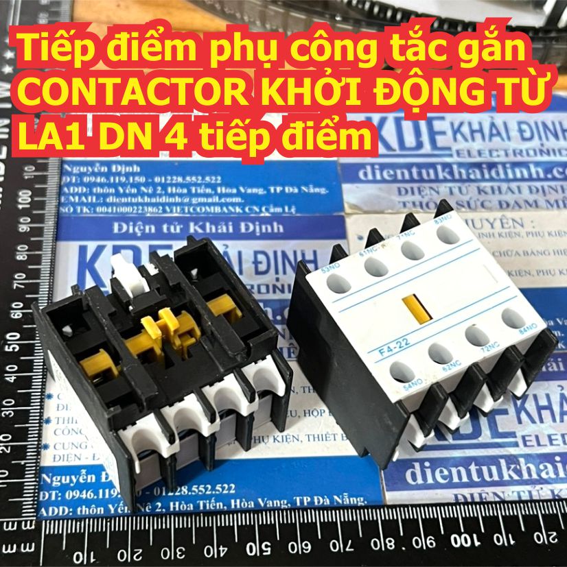 Tiếp điểm phụ công tắc gắn CONTACTOR KHỞI ĐỘNG TỪ LA1 DN F4-02 F4-04 F4-11 F4-13 F4-20 F4-22 F4-31F4-40 kde4759