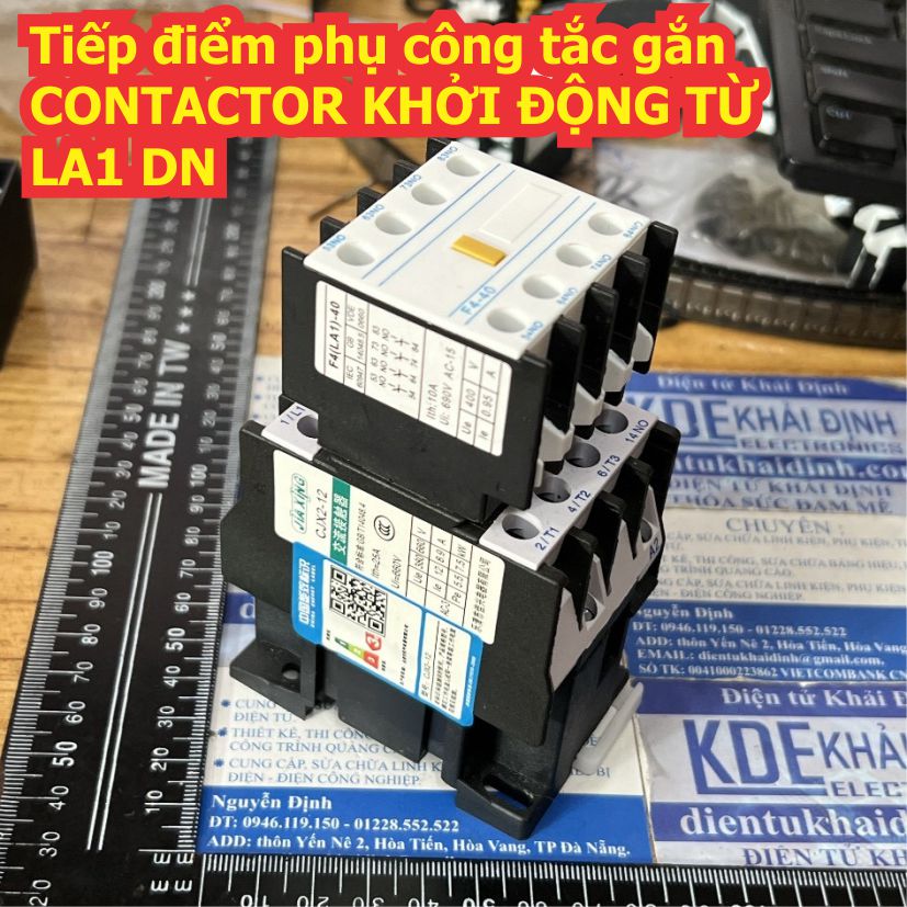 Tiếp điểm phụ công tắc gắn CONTACTOR KHỞI ĐỘNG TỪ LA1 DN F4-02 F4-04 F4-11 F4-13 F4-20 F4-22 F4-31F4-40 kde4759