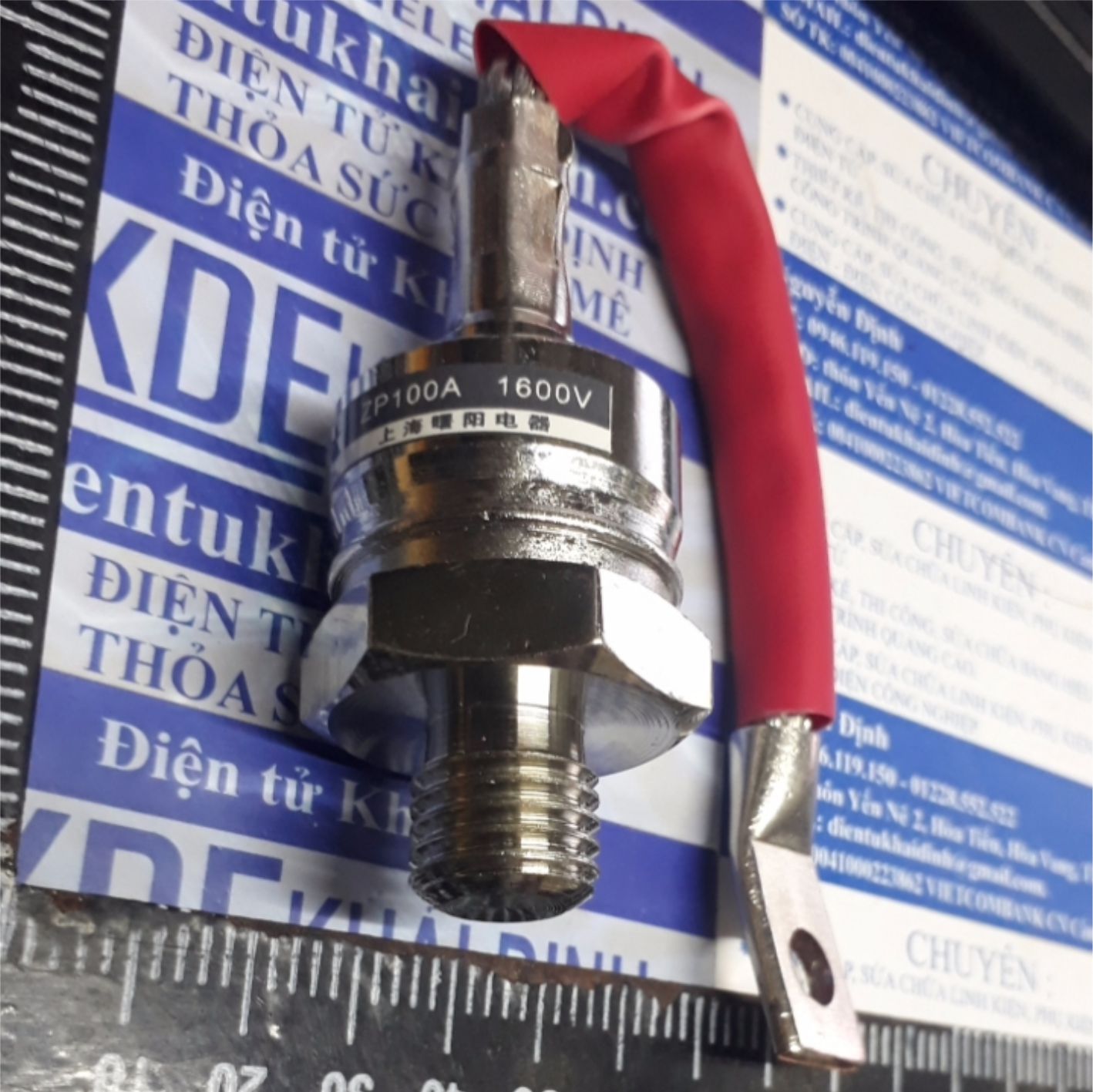 DIODE chỉnh lưu đầu vặn ốc ZP100A 2CZ100A 100A 1600V, đầu M16 kde4807