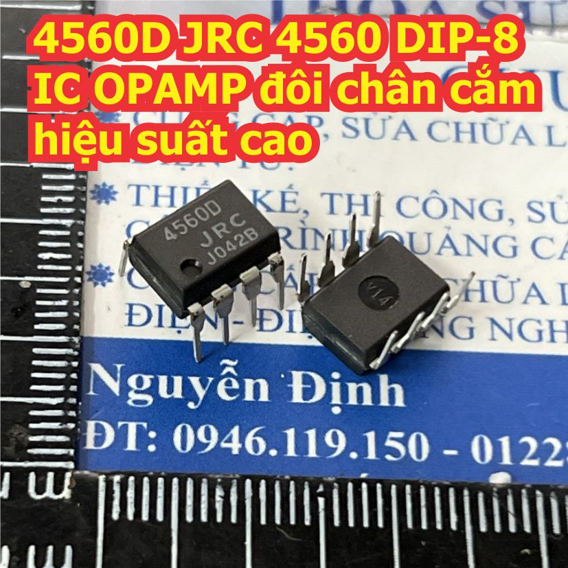 4560D JRC 4560 DIP-8 IC OPAMP đôi chân cắm hiệu suất cao kde8190