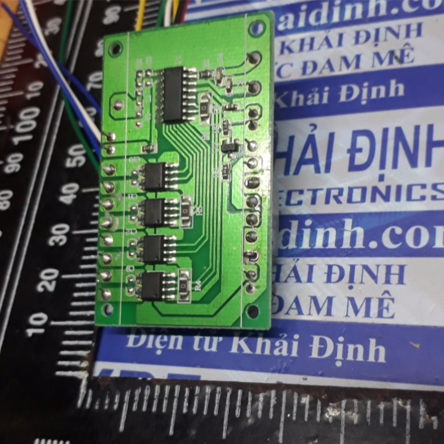 Bộ tay phát và mạch thu chế tạo xe, tàu... điều khiển từ xa 4 động cơ 2A 24Ghz, màu cam/đen kde4965