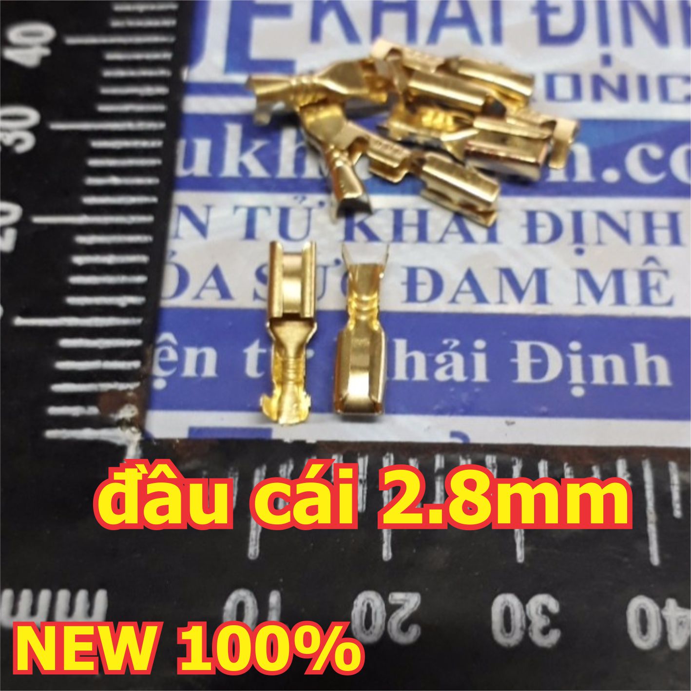 Đầu lõi đồng header jack xe máy oto cos nhỏ cái / đực 2.8mm bấm dây 0.5-1.5mm kde5152