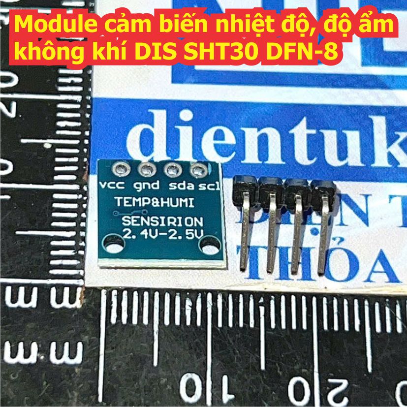 Module cảm biến nhiệt độ, độ ẩm không khí DIS SHT30 DFN-8 kde5304