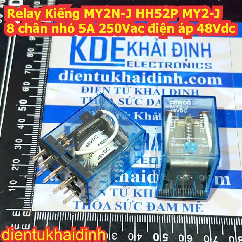Relay Kiếng MY2N-J HH52P MY2 loại 8 chân nhỏ, điện áp 12Vdc 24Vdc 110Vac 220Vac kde5412