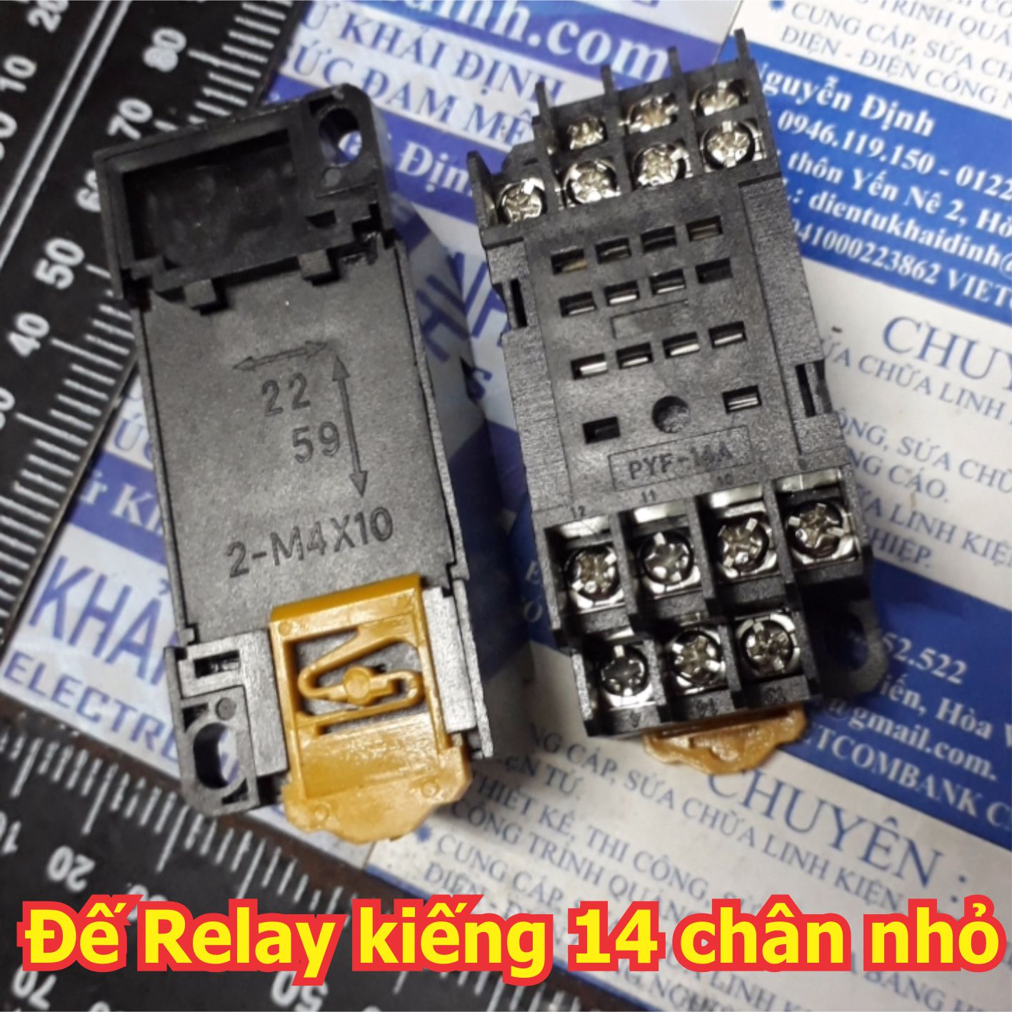 đế Relay Kiếng PYF14A HH54P MY4N-J JZX-22F/4Z loại 14 chân nhỏ kde5335