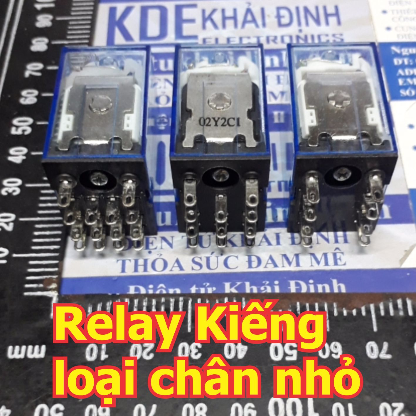 Relay Kiếng MY2N-J HH52P MY2 loại 8 chân nhỏ, điện áp 12Vdc 24Vdc 110Vac 220Vac kde5412