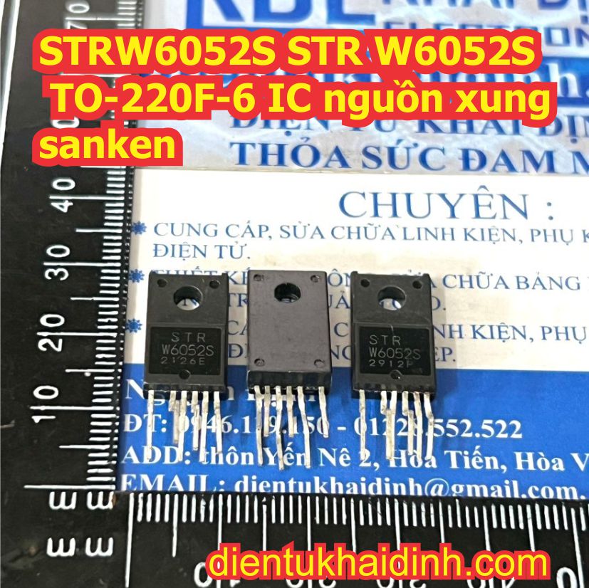 STRW6052S STR W6052S W6052 6052 TO-220F-6 IC nguồn xung sanken kde5421