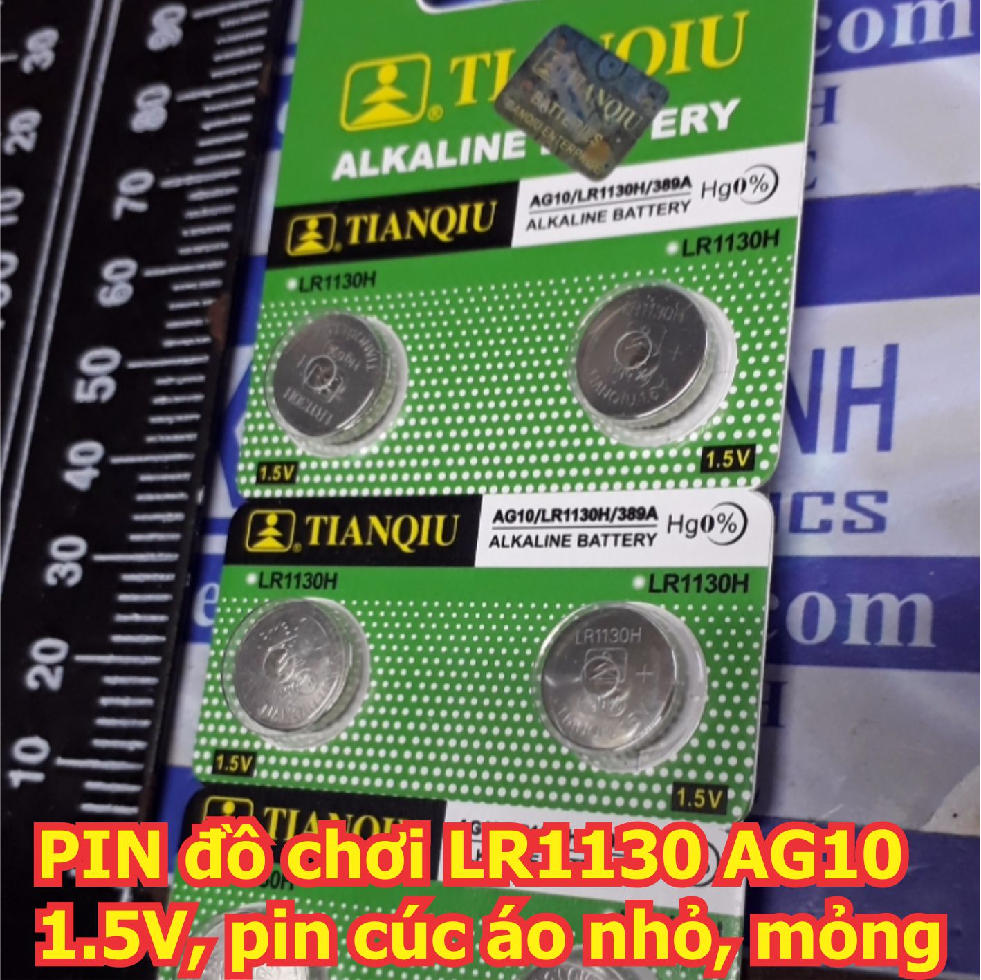 Viên PIN đồ chơi LR44 LR1130 AG13 AG10 1.5V pin cúc áo nhỏ, loại dày/ mỏng kde5040