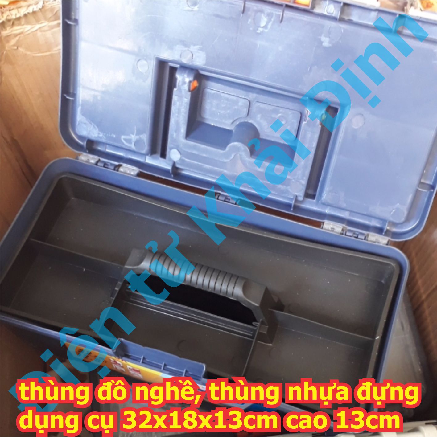 thùng đồ nghề, thùng nhựa đựng dụng cụ 32x18x13cm cao 13cm kde5765
